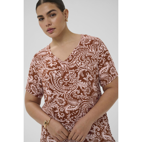 Kaffe Cami SS Blouse Henna/ Ballerina Paisley