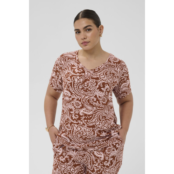 Kaffe Cami SS Blouse Henna/ Ballerina Paisley