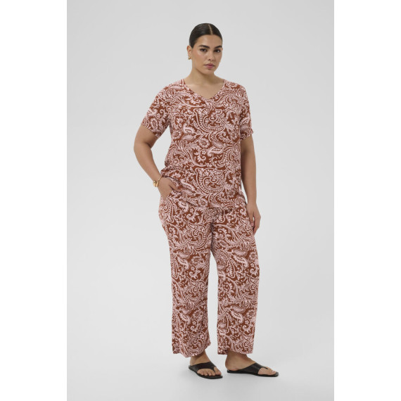 Kaffe Cami SS Blouse Henna/ Ballerina Paisley