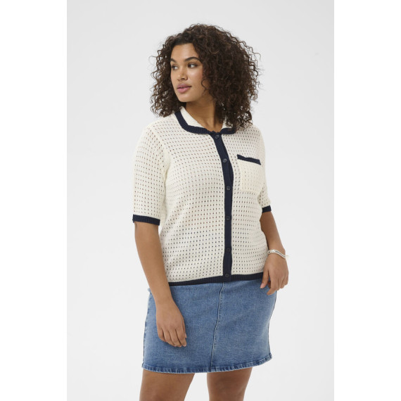 Kaffe Cbrianne Knit Cardigan Chalk