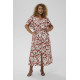 Kaffe Cevia Dress Henna/Chalk Flower