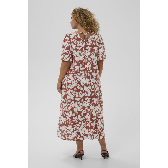 Kaffe Cevia Dress Henna/Chalk Flower