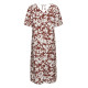 Kaffe Cevia Dress Henna/Chalk Flower