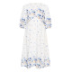 Kaffe Crosa Midi Dress Blue Tones
