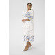 Kaffe Crosa Midi Dress Blue Tones