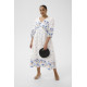 Kaffe Crosa Midi Dress Blue Tones