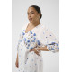 Kaffe Crosa Midi Dress Blue Tones