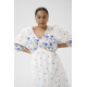 Kaffe Crosa Midi Dress Blue Tones