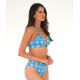 Moontide Halter Top Terrazza Blue