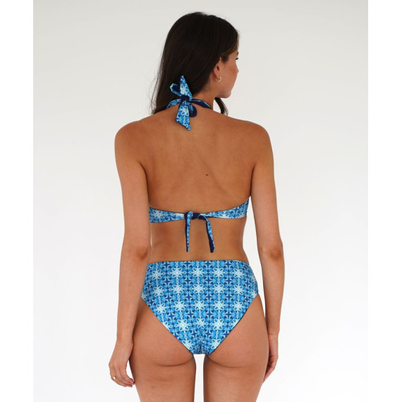 Moontide Halter Top Terrazza Blue