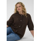 Kaffe Cciony Knit Cardigan Coffee Bean Mel