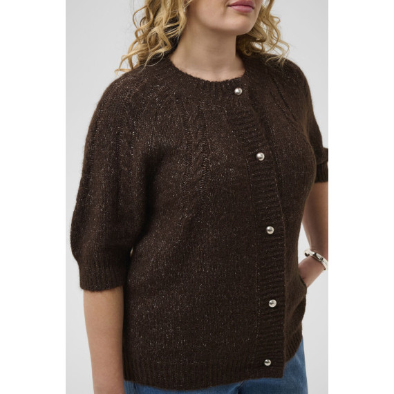 Kaffe Cciony Knit Cardigan Coffee Bean Mel