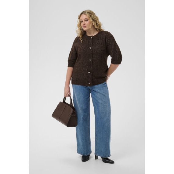 Kaffe Cciony Knit Cardigan Coffee Bean Mel