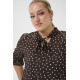 Kaffe Cditte Blouse Coffee Bean/Turtledove dots