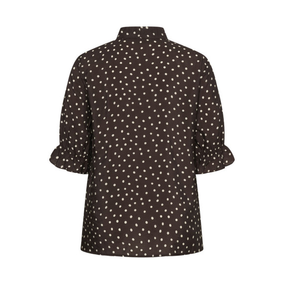 Kaffe Cditte Blouse Coffee Bean/Turtledove dots