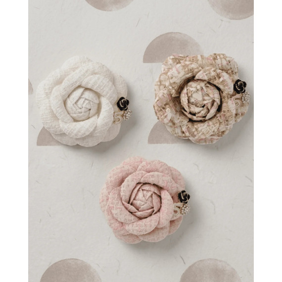 Dansk Copenhagen Tracey W Brooch Flower Cream