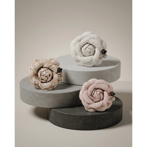 Dansk Copenhagen Tracey W Brooch Flower Cream