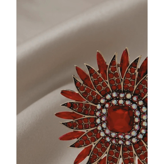 Dansk Copenhagen Tracey Colorful Brooch Red