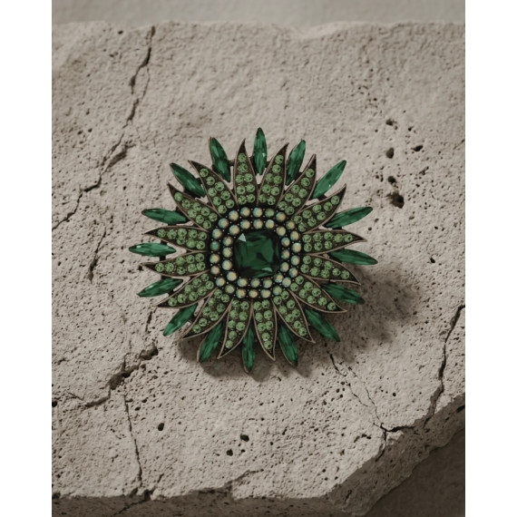 Dansk Copenhagen Tracey Colorful Brooch Green