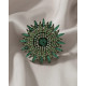 Dansk Copenhagen Tracey Colorful Brooch Green