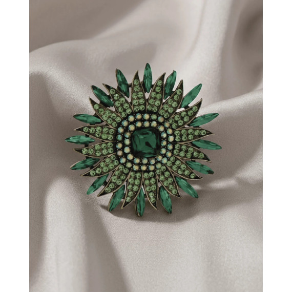 Dansk Copenhagen Tracey Colorful Brooch Green