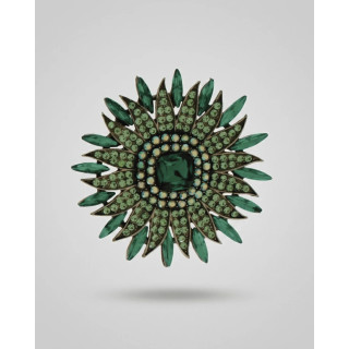 Dansk Copenhagen Tracey Colorful Brooch Green