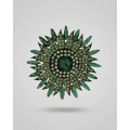 Dansk Copenhagen Tracey Colorful Brooch Green