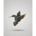 Dansk Copenhagen Tracey Bird Brooch Blue