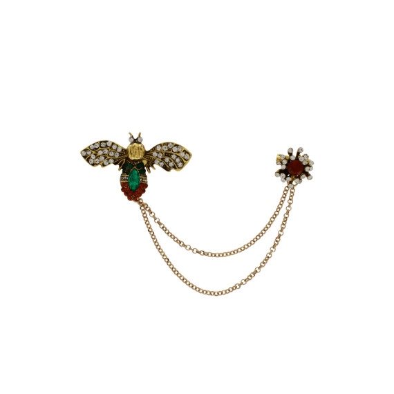 Dansk Copenhagen Tracey Bee W/Chain Brooch