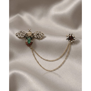 Dansk Copenhagen Tracey Bee W/Chain Brooch