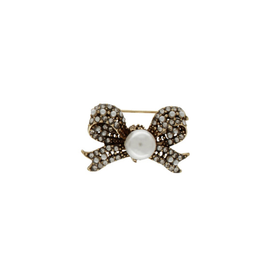 Dansk Copenhagen Tracey 3in1 Bow Pearl Brooch Set