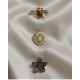 Dansk Copenhagen Tracey 3in1 bee & Flower Brooch Set