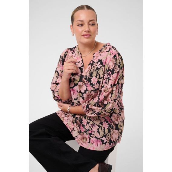 Kaffe Csarina Blouse Pink Flower