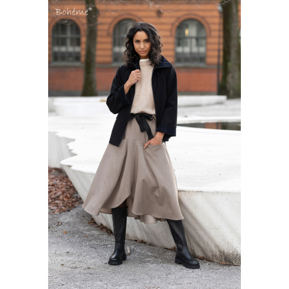 Bohème Pullover Loose B13323 Sand