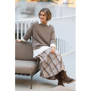 Bohème Pullover Loose B13323 Muskat