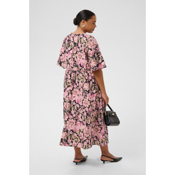 Kaffe Csarina Dress Pink Flower