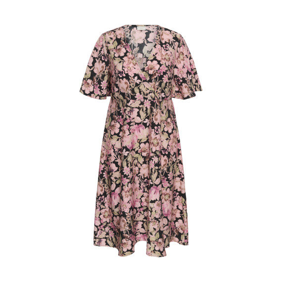 Kaffe Csarina Dress Pink Flower