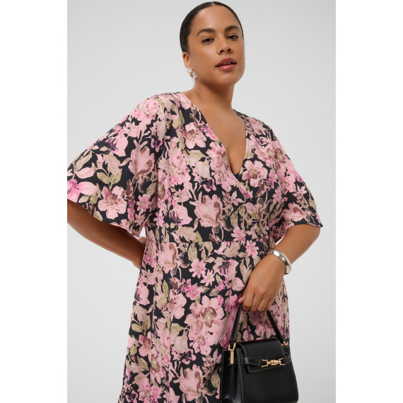 Kaffe Csarina Dress Pink Flower