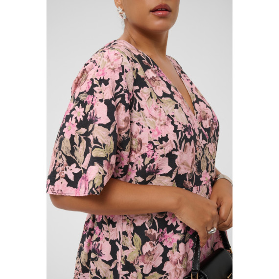 Kaffe Csarina Dress Pink Flower