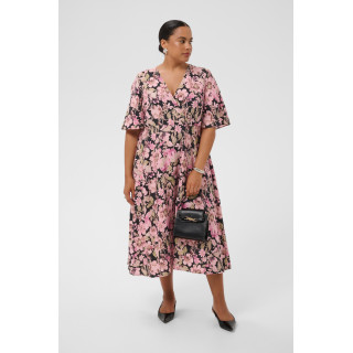 Kaffe Csarina Dress Pink Flower