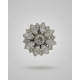 Dansk Copenhagen Ingunn Clear CZ Flower button Cover