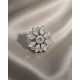 Dansk Copenhagen Ingunn Clear CZ Flower button Cover