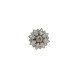 Dansk Copenhagen Ingunn Clear CZ Flower button Cover