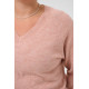 Kaffe Cniela V-Neck Pullover Pale Mauve Mel