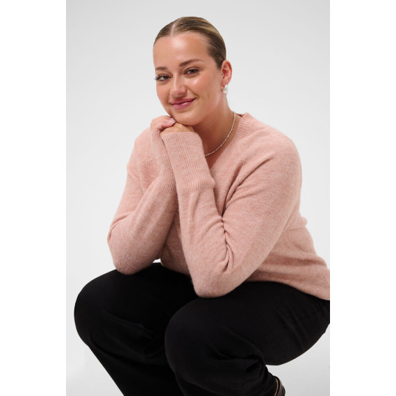 Kaffe Cniela V-Neck Pullover Pale Mauve Mel