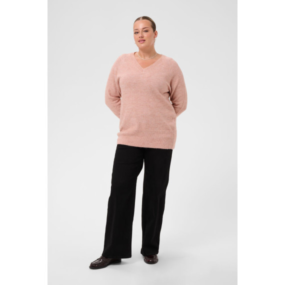 Kaffe Cniela V-Neck Pullover Pale Mauve Mel