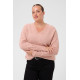 Kaffe Cniela V-Neck Pullover Pale Mauve Mel