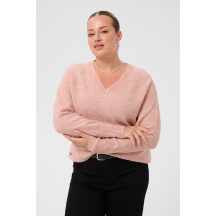 Kaffe Cniela V-Neck Pullover Pale Mauve Mel