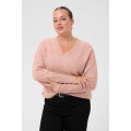 Kaffe Cniela V-Neck Pullover Pale Mauve Mel