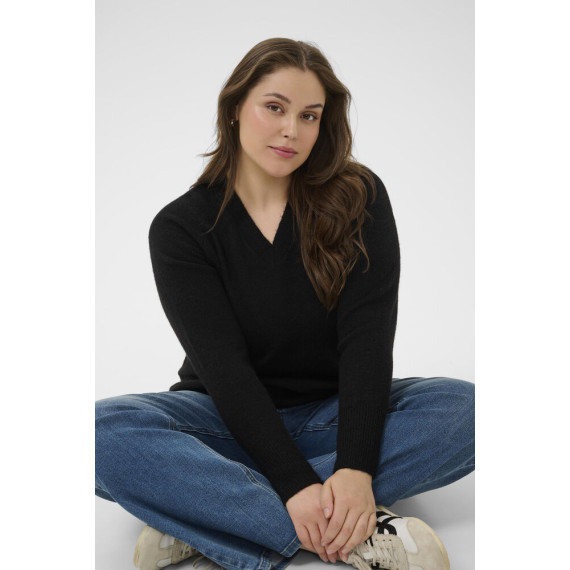 Kaffe Cniela V-Neck Pullover Black